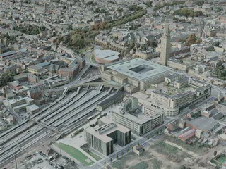 Amiens City, France (2021) 3D Model preview