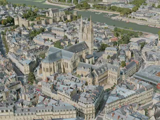 Angers City, France (2021) 3D Model preview