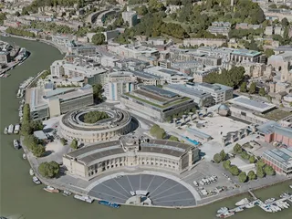 Bristol City, UK (2021) 3D Model preview