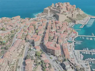Calvi City, France (2021) 3D Model preview