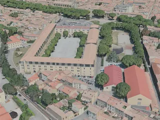 Carcassonne City, France (2021) 3D Model preview