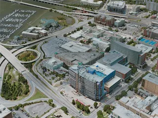 Charleston City, SC, USA (2021) 3D Model preview