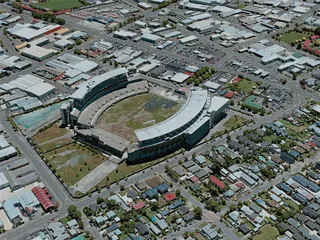 Christchurch City, New Zealand (2021) 3D Model preview