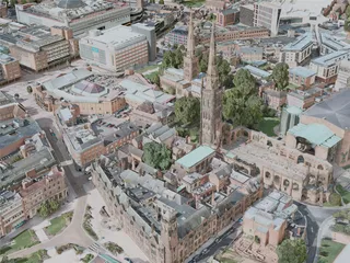 Coventry City, UK (2021) 3D Model preview