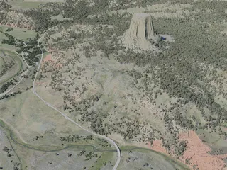 Devils Tower, USA (2021) 3D Model preview