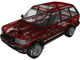 Range Rover II (1994) 3D Model preview