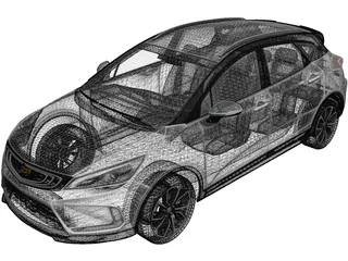 Geely Emgrand GS Dynamic (2019) 3D Model preview