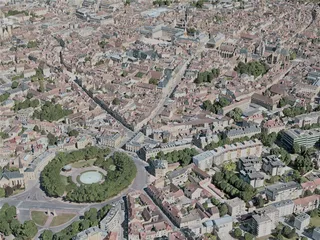 Dijon City, France (2021) 3D Model preview