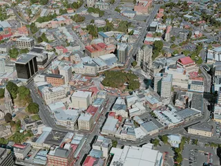 Dunedin City, New Zealand (2021) 3D Model preview