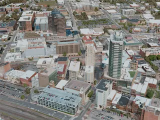Durham City, USA (2021) 3D Model preview