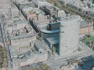 Dusseldorf City, Germany (2021) 3D Model preview