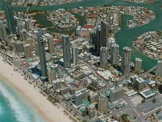 Gold Coast City, Australia (2021) 3D Model preview