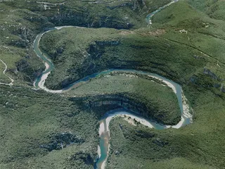 Gorges de l’Ardèche Canyon, France (2021) 3D Model preview