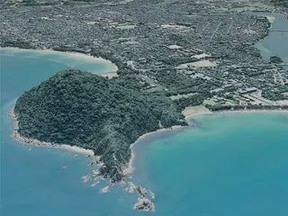 Hagi City, Japan (2021) 3D Model preview