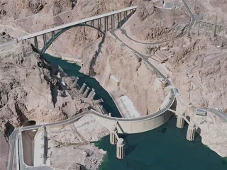 Hoover Dam, USA (2021) 3D Model preview