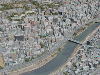 Kumamoto City, Japan (2021) 3D Model preview