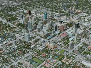 Fort Lauderdale City, USA (2021) 3D Model preview