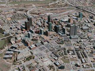 Fort Worth City, USA (2021) 3D Model preview