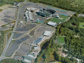 Foxborough City, USA (2021) 3D Model preview