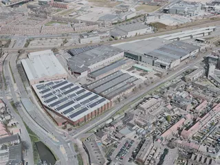 Haarlem City, Netherlands (2021) 3D Model preview