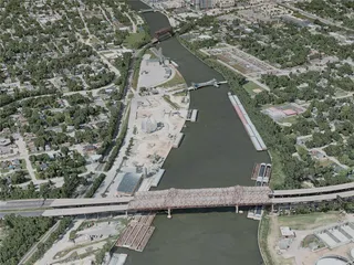 Joliet City, USA (2021) 3D Model preview