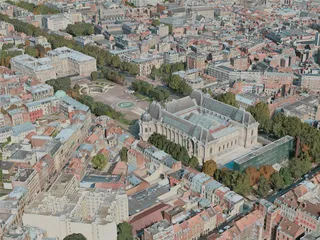 Lille City, France (2021) 3D Model preview