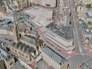 Limoges City, France (2021) 3D Model preview