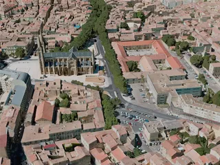 Nimes City, France (2021) 3D Model preview