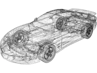 Pontiac Firebird Trans Am WS6 (2002) 3D Model preview