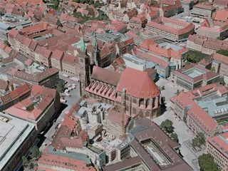 Nuremberg City, Germany (2021) 3D Model preview