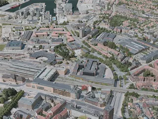 Odense City, Denmark (2021) 3D Model preview