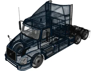 Volvo VNL 630 Sleeper (2015) 3D Model preview