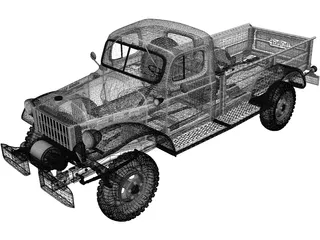 Dodge Power Wagon (1971) 3D Model preview