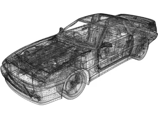 Toyota Supra (1992) 3D Model preview