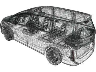 Mazda Biante (2012) 3D Model preview