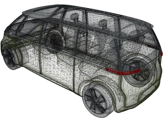 Volkswagen ID.Buzz Concept (2020) 3D Model preview