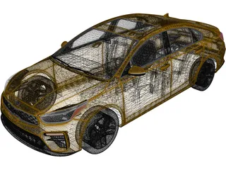Kia Forte (2019) 3D Model preview