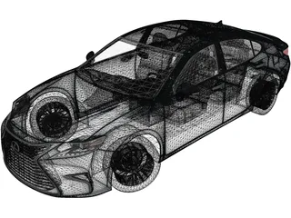 Lexus ES350 (2016) 3D Model preview