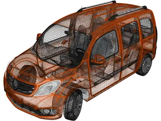 Mercedes-Benz Citan (2013) 3D Model preview