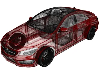 Mercedes-Benz CLA 45 AMG (2013) 3D Model preview