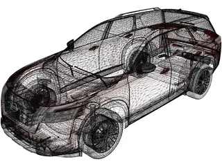 Nissan Pathfinder (2022) 3D Model preview