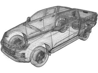 Isuzu D-Max (2021) 3D Model preview