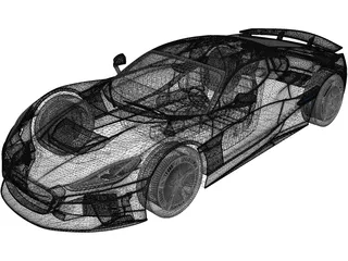 Rimac Nevera (2021) 3D Model preview