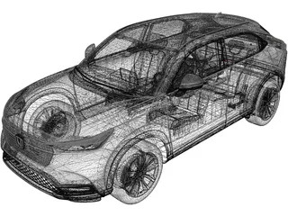 Honda HR-V (2022) 3D Model preview