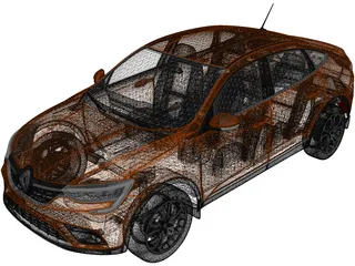 Renault Arkana (2020) 3D Model preview