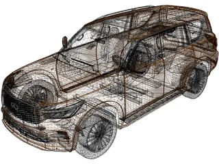 Infiniti QX80 (2021) 3D Model preview