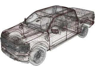 Ford F-150 Limited (2021) 3D Model preview