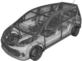 Perodua Alza (2014) 3D Model preview