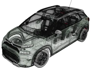 Citroen C3 Aircross (2022) 3D Model preview