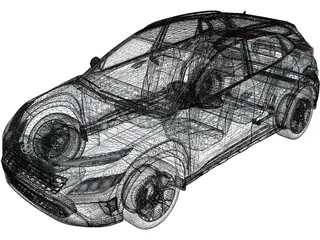 Hyundai Kona (2022) 3D Model preview
